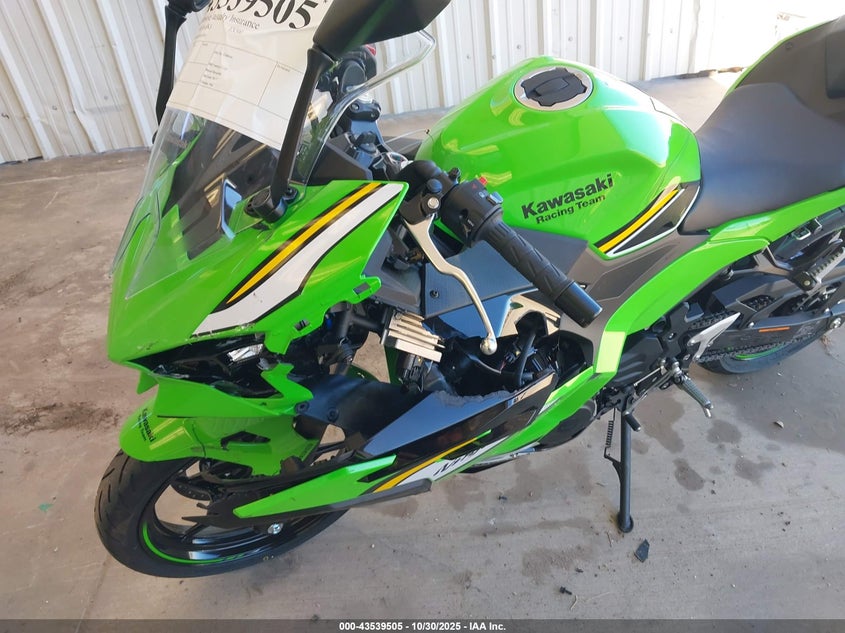 2025 Kawasaki Ex500 A/B VIN: ML5EXGJ14SDA63693 Lot: 43539505