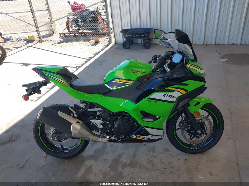 2025 Kawasaki Ex500 A/B VIN: ML5EXGJ14SDA63693 Lot: 43539505