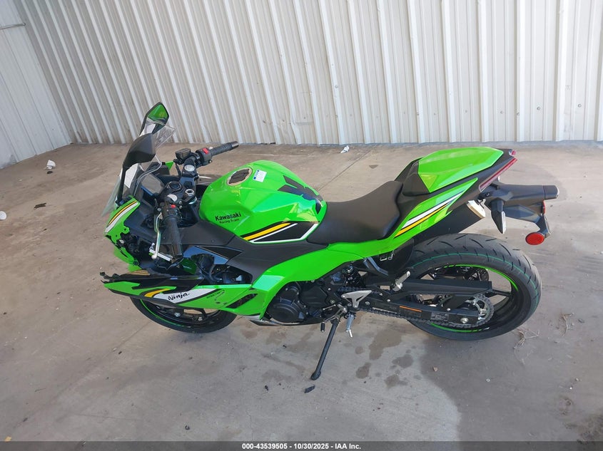 2025 Kawasaki Ex500 A/B VIN: ML5EXGJ14SDA63693 Lot: 43539505