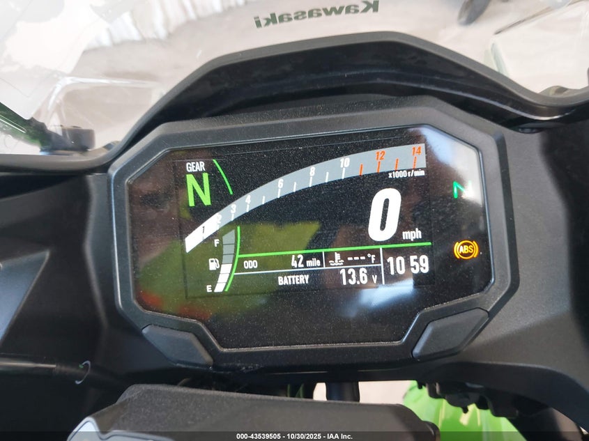 2025 Kawasaki Ex500 A/B VIN: ML5EXGJ14SDA63693 Lot: 43539505