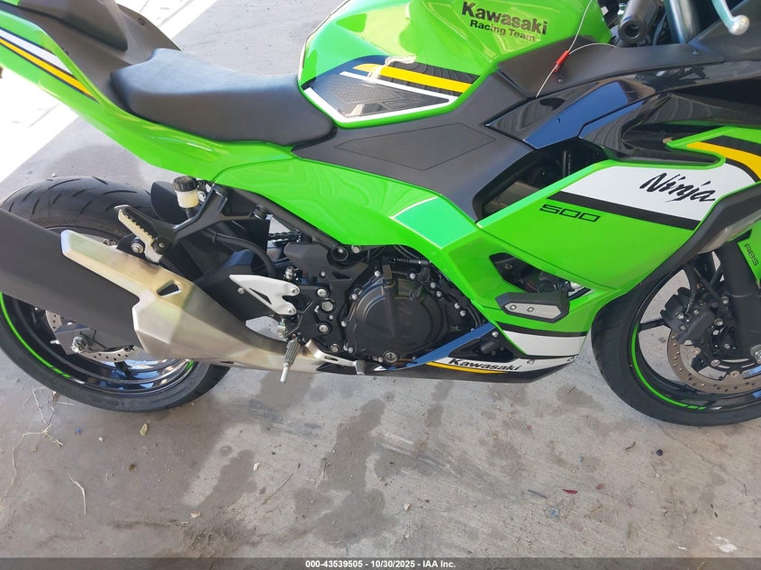 2025 Kawasaki Ex500 A/B VIN: ML5EXGJ14SDA63693 Lot: 43539505