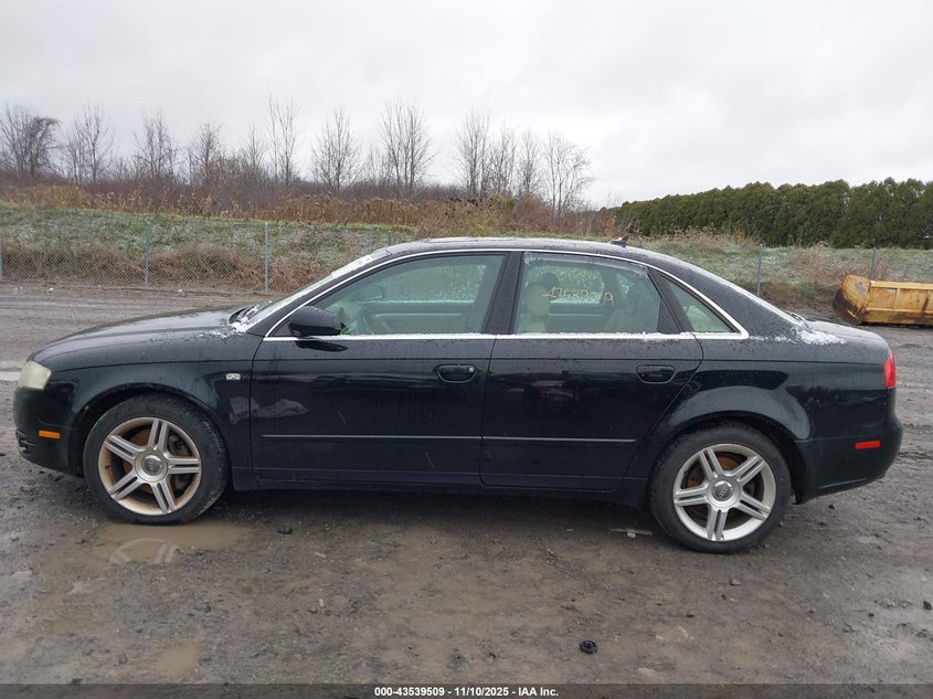 2007 Audi A4 2.0T VIN: WAUAF78E17A239800 Lot: 43539509