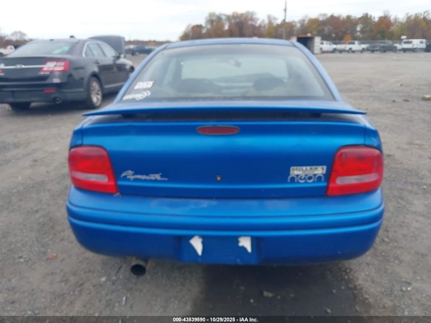 1998 Plymouth Neon Competition/Highline VIN: 1P3ES42Y5WD561628 Lot: 43539590