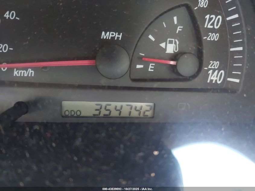 2002 Toyota Camry Le VIN: 4T1BE32K72U567923 Lot: 43539593