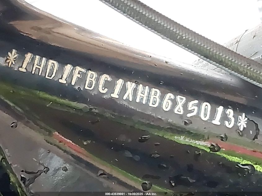 2017 Harley-Davidson Flhr Road King VIN: 1HD1FBC1XHB685013 Lot: 43539861