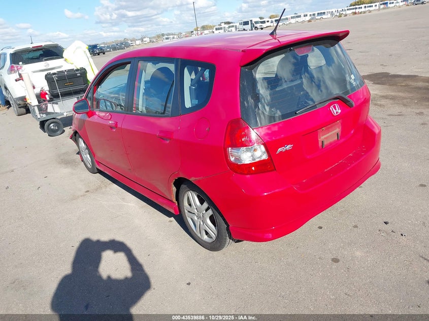 JHMGD38627S011706 2007 HONDA FIT photo no. 3