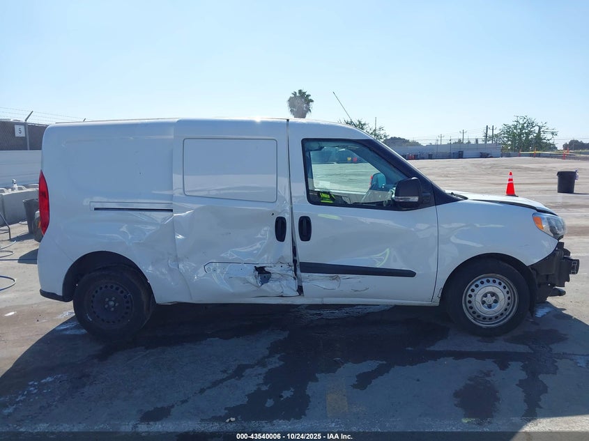 2022 Ram Promaster City Cargo Van VIN: ZFBHRFAB9N6X83080 Lot: 43540006