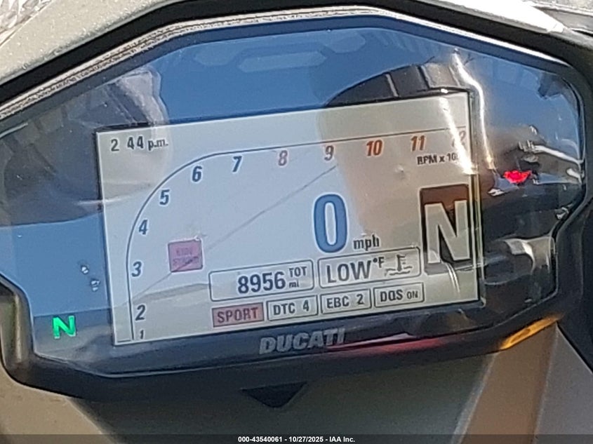 2012 Ducati Superbike 1199 Panigale/S VIN: ZDM14BPW1CB001783 Lot: 43540061