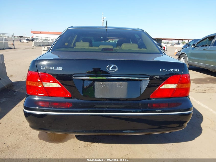 2003 Lexus Ls 430 VIN: JTHBN30F030117855 Lot: 43540149