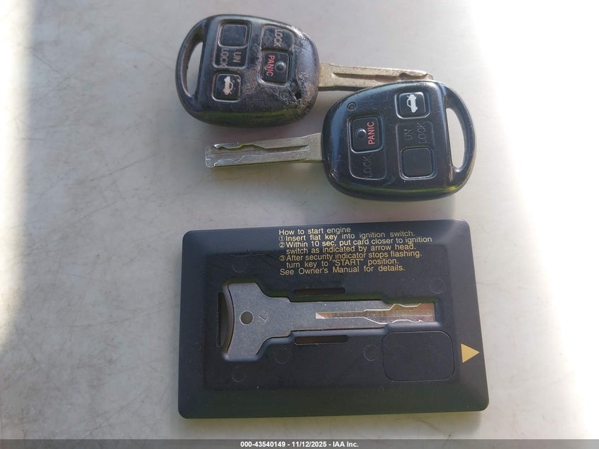 2003 Lexus Ls 430 VIN: JTHBN30F030117855 Lot: 43540149