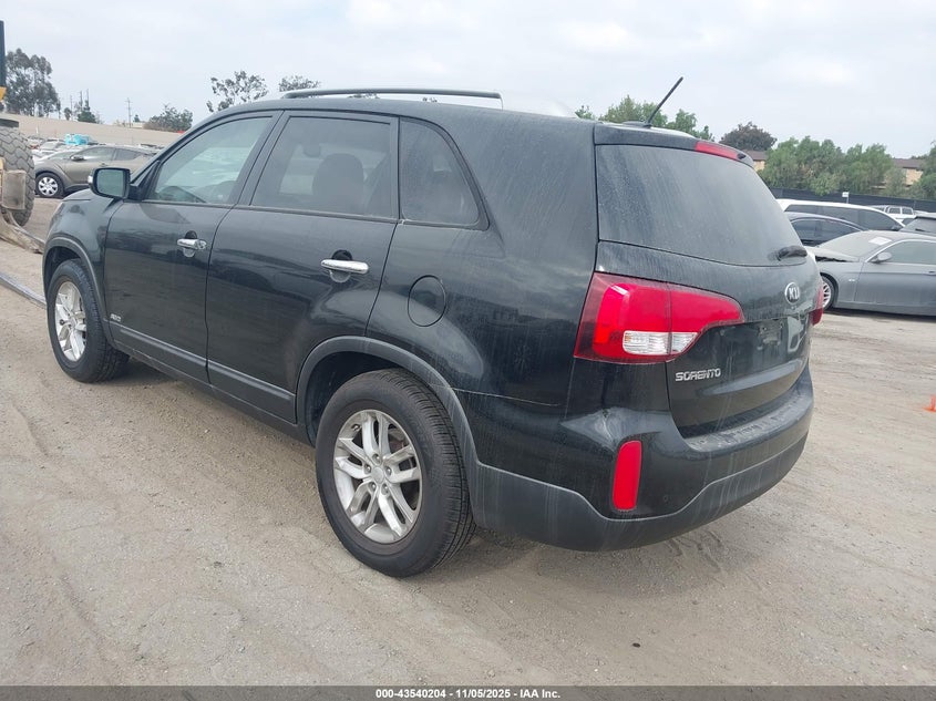 Vin: 5xyktca63eg505455, lot: 44035230, kia sorento lx 20143