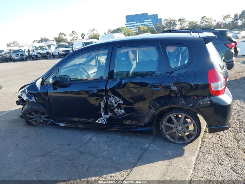 2007 Honda Fit Sport VIN: JHMGD38617S048018 Lot: 43540287