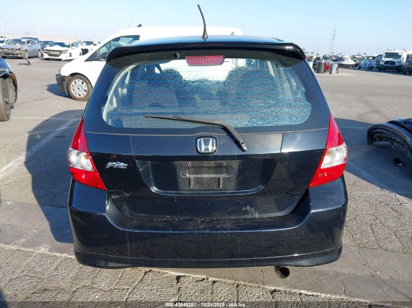 2007 Honda Fit Sport VIN: JHMGD38617S048018 Lot: 43540287