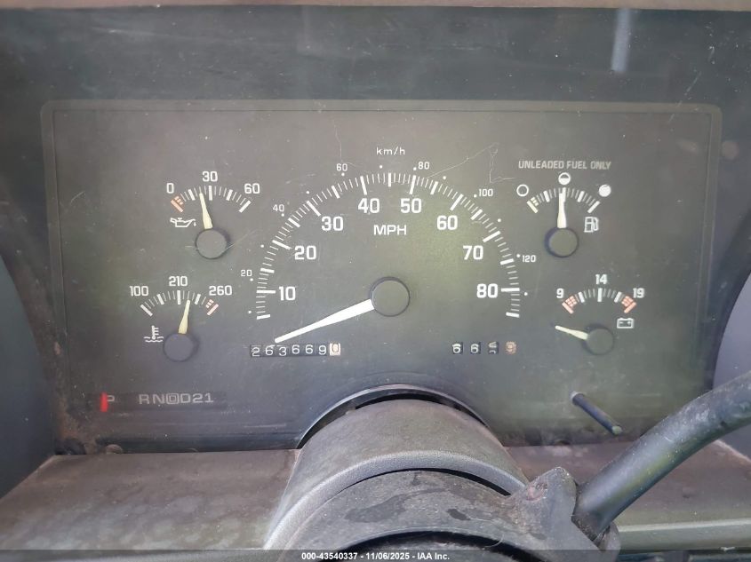 1993 Chevrolet Gmt-400 C1500 VIN: 2GCEC19K5P1150255 Lot: 43540337