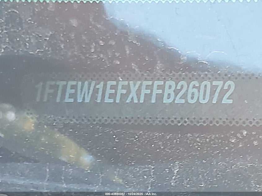 2015 FORD F150 LARIAT 1FTEW1EFXFB26072