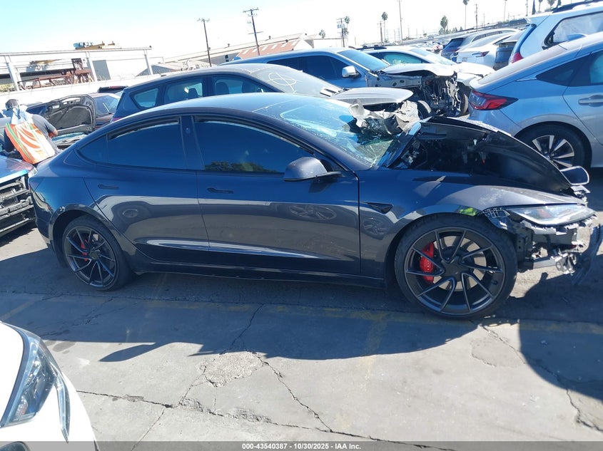 2024 Tesla Model 3 Performance All-Wheel Drive VIN: 5YJ3E1ET8RF835947 Lot: 43540387