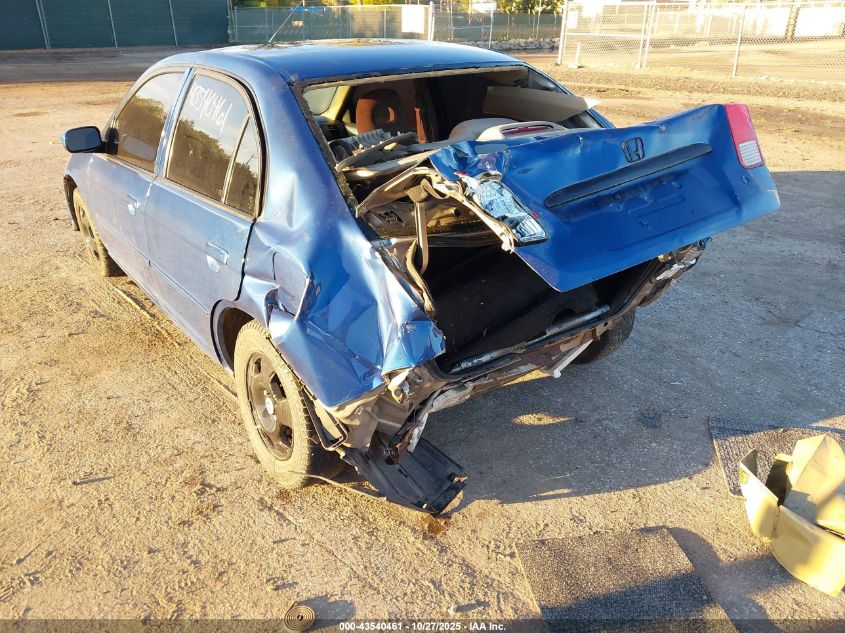 2003 Honda Civic Hybrid VIN: JHMES96653S007064 Lot: 43540461