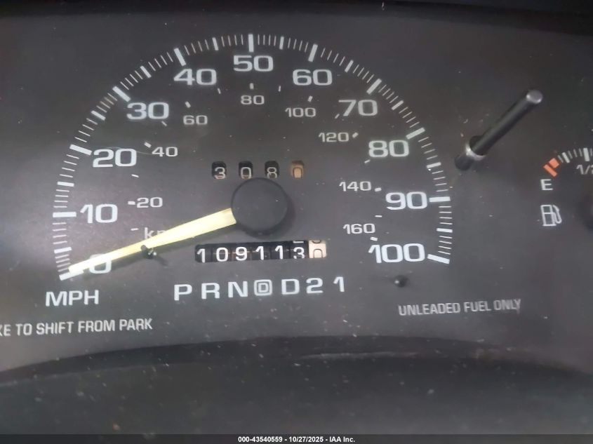 1996 Chevrolet S Truck S10 VIN: 1GCCS144XT8222187 Lot: 43540559