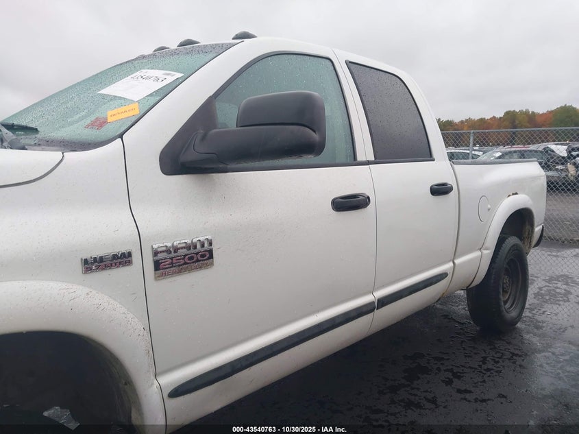 2007 Dodge Ram 2500 Slt/Trx4 Off Road/Sport/Power Wagon VIN: 3D7KS28D17G767678 Lot: 43540763