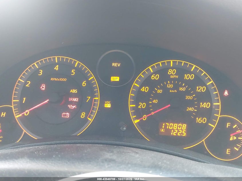 2005 Infiniti G35 VIN: JNKCV54E65M410978 Lot: 43540786