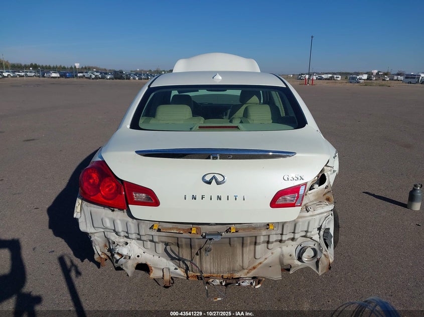 2008 Infiniti G35X VIN: JNKBV61F18M260586 Lot: 43541229