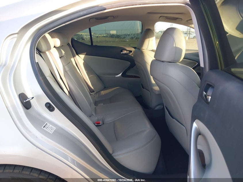 2007 Lexus Is 250 VIN: JTHBK262872030500 Lot: 43541260