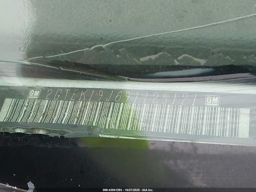 2009 GMC Sierra 1500 Work Truck VIN: 2GTEK19J691125121 Lot: 43541293