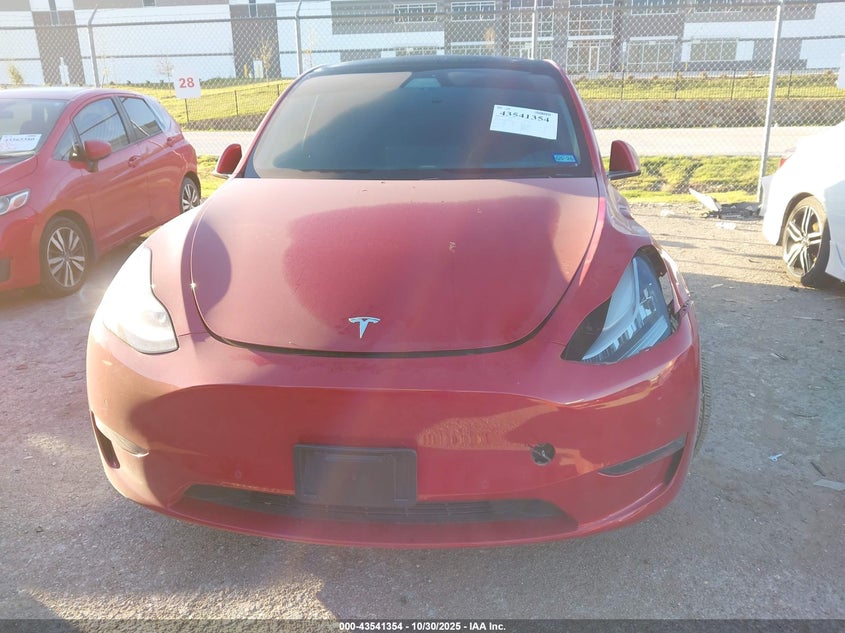 2021 Tesla Model Y Long Range Dual Motor All-Wheel Drive VIN: 5YJYGDEE7MF066594 Lot: 43541354