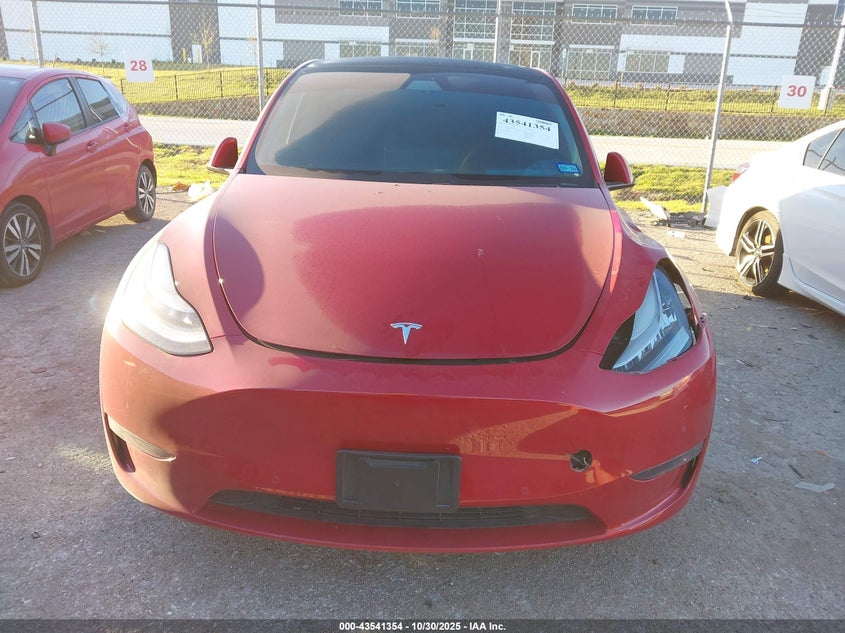 2021 Tesla Model Y Long Range Dual Motor All-Wheel Drive VIN: 5YJYGDEE7MF066594 Lot: 43541354