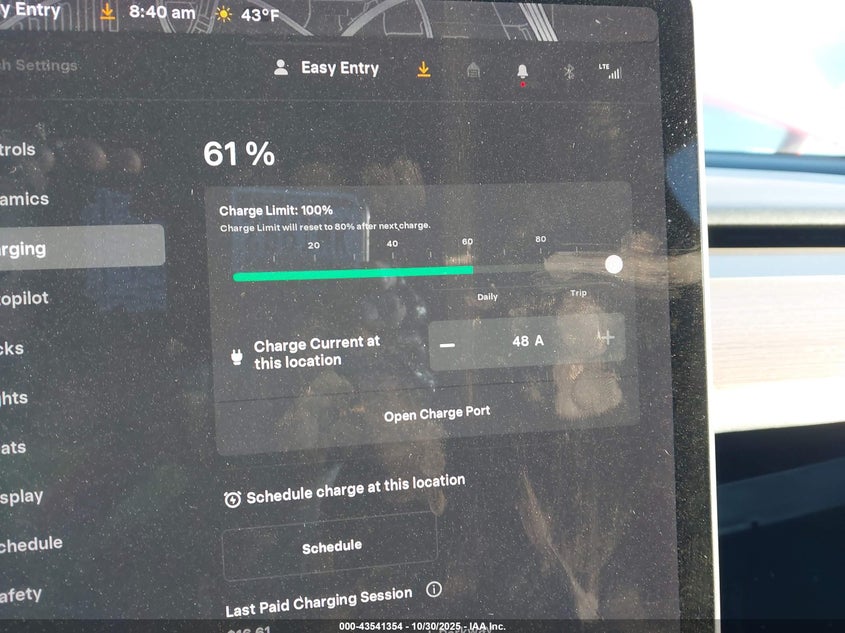 2021 Tesla Model Y Long Range Dual Motor All-Wheel Drive VIN: 5YJYGDEE7MF066594 Lot: 43541354