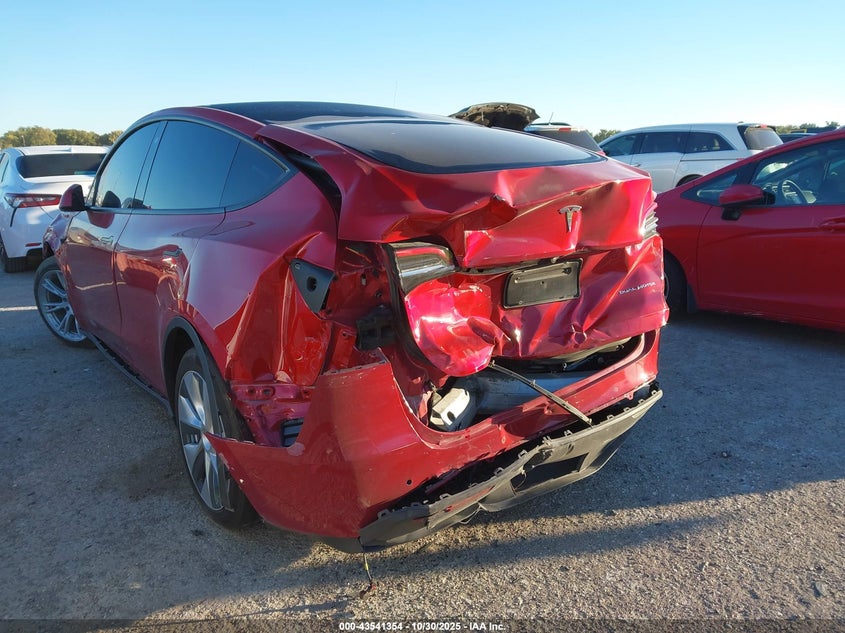 2021 Tesla Model Y Long Range Dual Motor All-Wheel Drive VIN: 5YJYGDEE7MF066594 Lot: 43541354