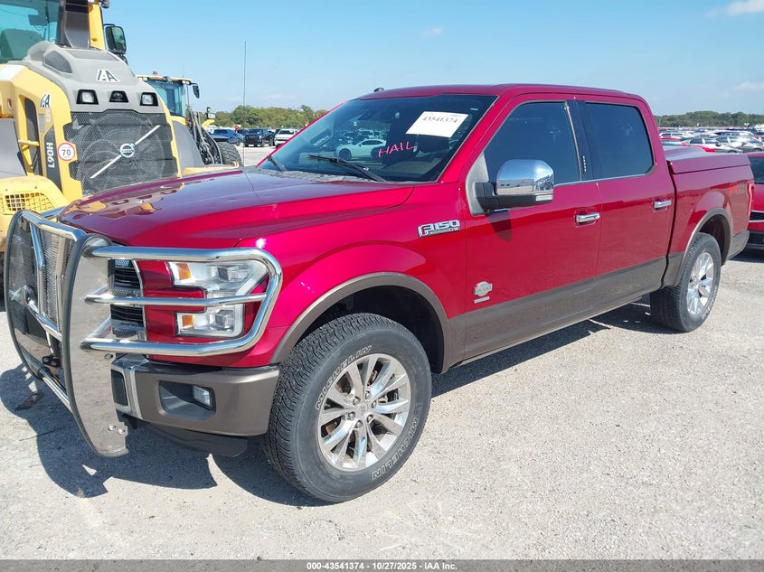 2016 Ford F-150 King Ranch red truck gasoline 1FTEW1EG4GFA45773 photo #3