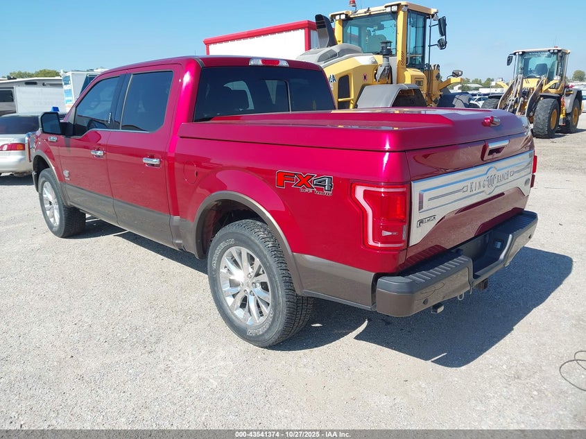 2016 Ford F-150 King Ranch red truck gasoline 1FTEW1EG4GFA45773 photo #4