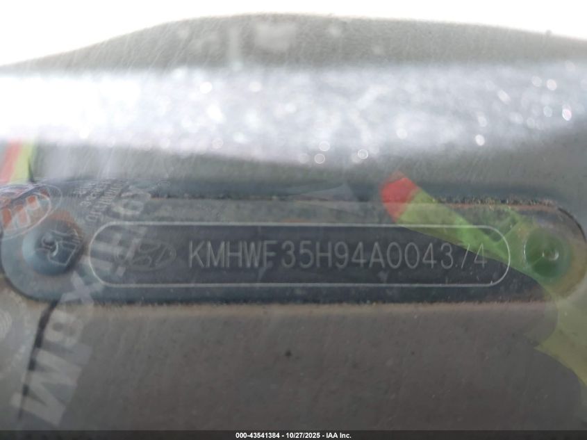 2004 Hyundai Sonata Gls/Lx VIN: KMHWF35H94A004374 Lot: 43541384