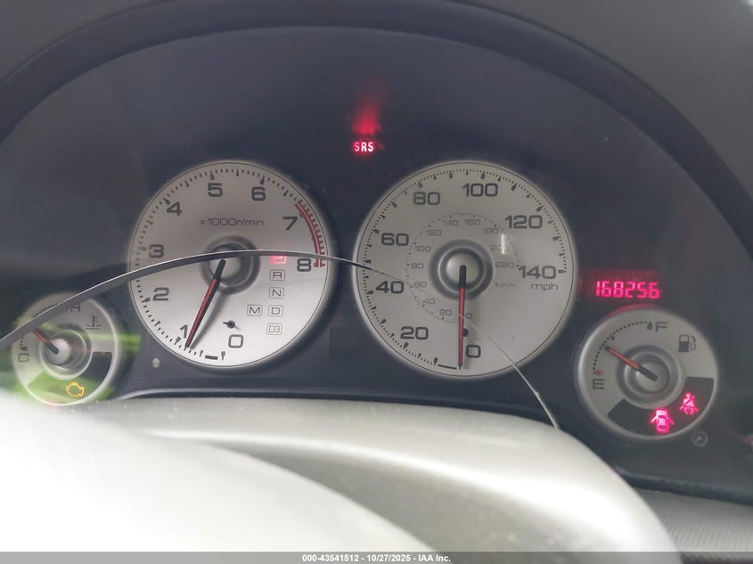 2004 Acura Rsx VIN: JH4DC54884S005168 Lot: 43541512