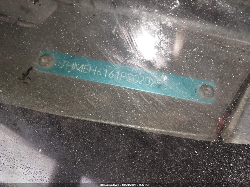 JHMEH6161PS020291 1993 HONDA CIVIC photo no. 9