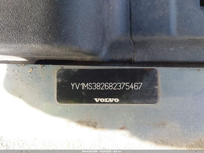 2008 Volvo S40 2.4I VIN: YV1MS382682375467 Lot: 43541586