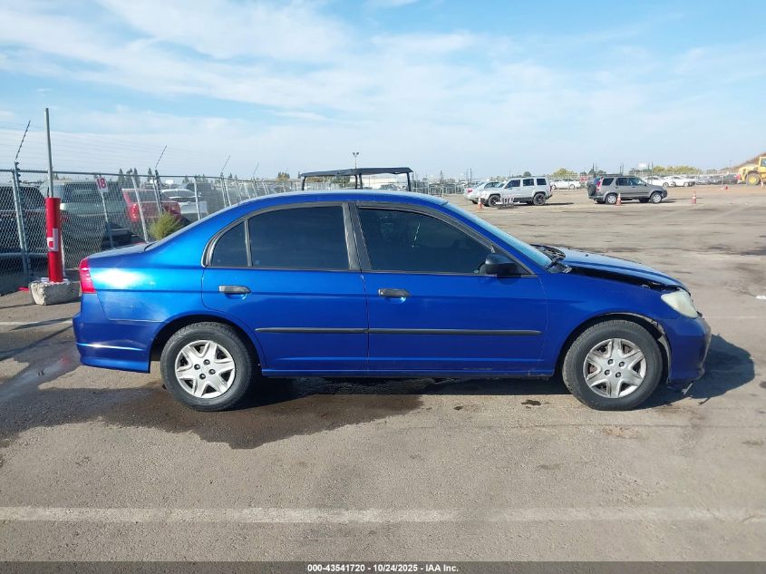 2004 Honda Civic Vp VIN: 1HGES16384L013396 Lot: 43541720