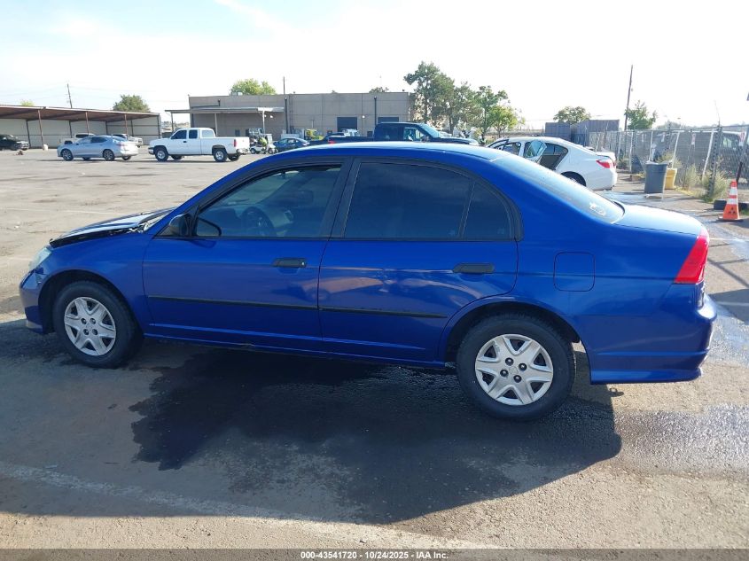 2004 Honda Civic Vp VIN: 1HGES16384L013396 Lot: 43541720