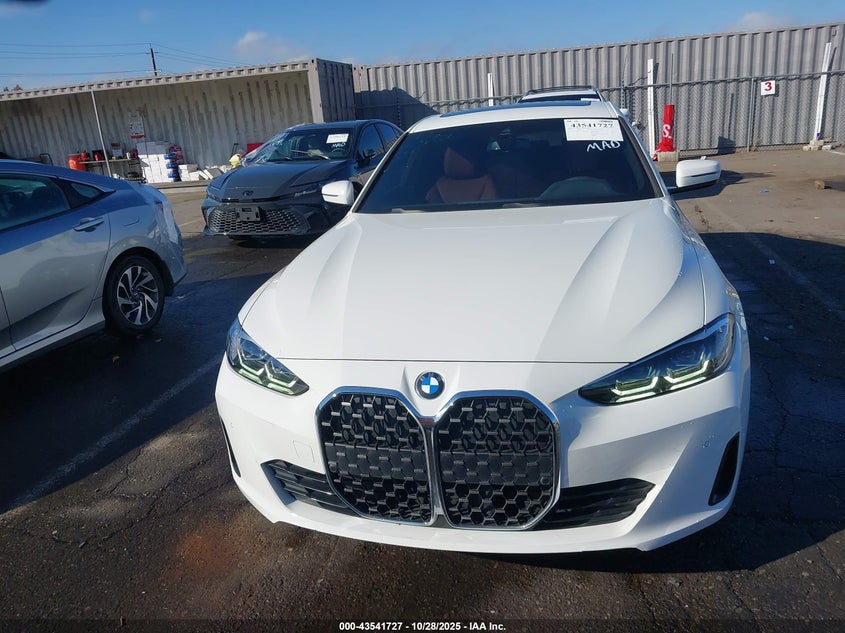2022 BMW 430I Gran Coupe VIN: WBA63AV02NFM01762 Lot: 43541727