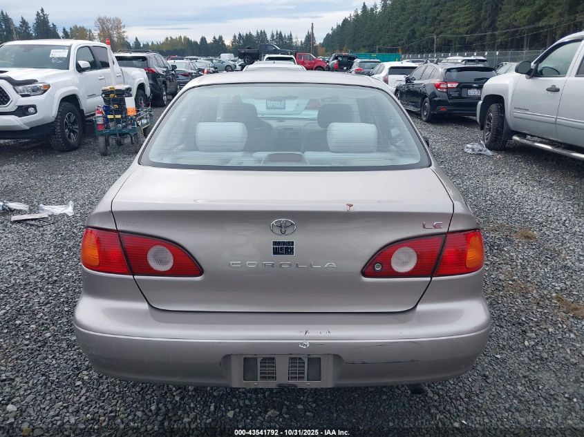 2002 Toyota Corolla Le VIN: 1NXBR12E62Z636085 Lot: 43541792