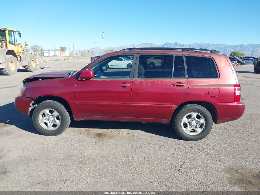 2006 Toyota Highlander VIN: JTEDD21A560135049 Lot: 43541853