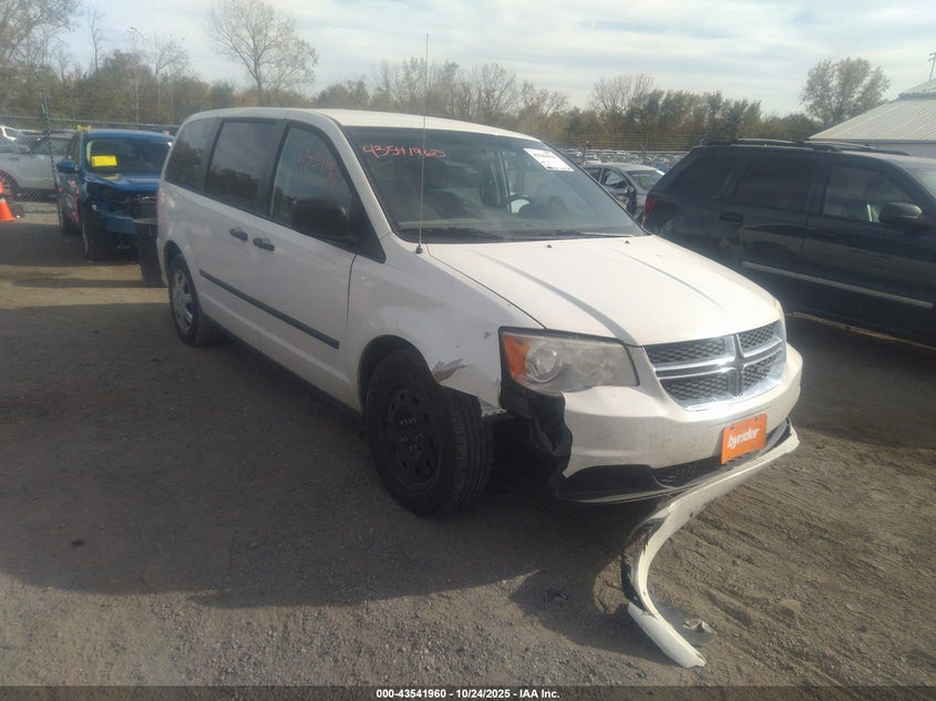 2013 DODGE GRAND CARAVAN AMERICAN VALUE PKG - 2C4RDGBGXDR789994