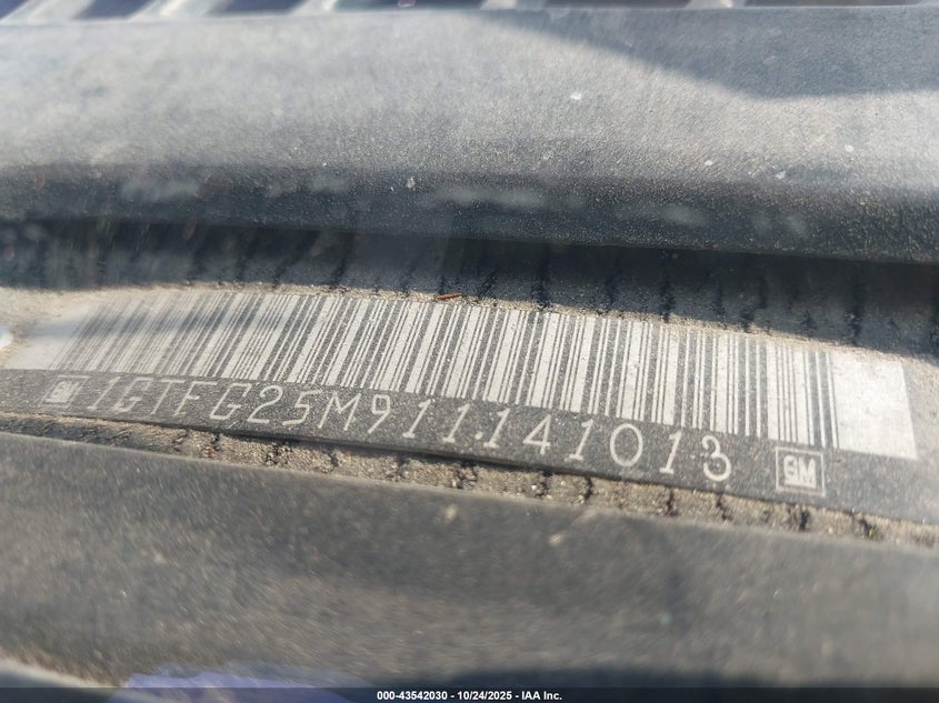 2001 GMC Savana Standard VIN: 1GTFG25M911141013 Lot: 43542030