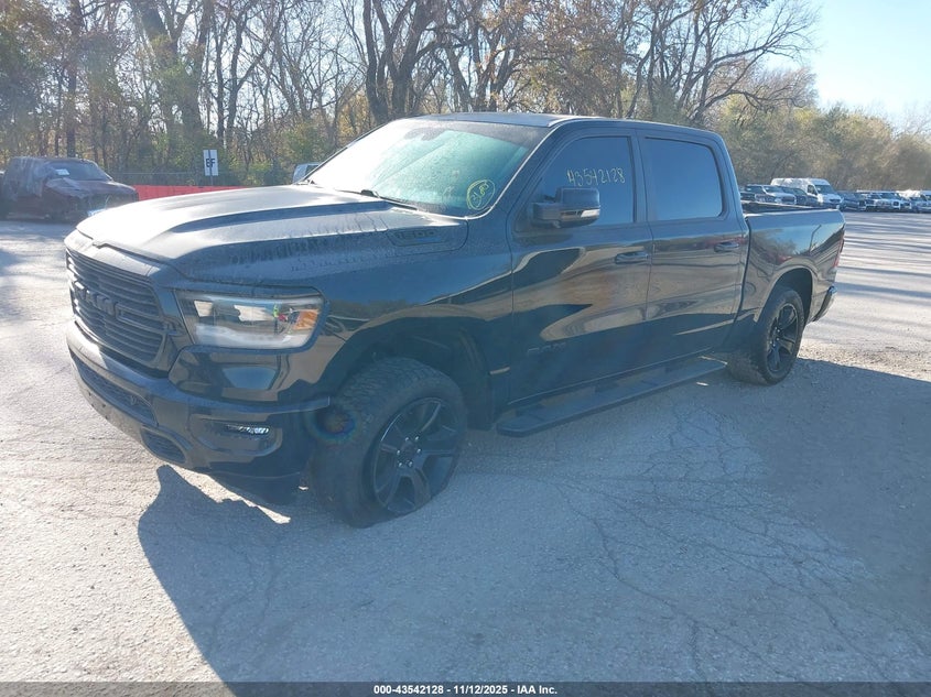 Vin: 1c6srfft7mn652374, lot: 44037154, ram 1500 big horn  4x4 5'7 box 20212