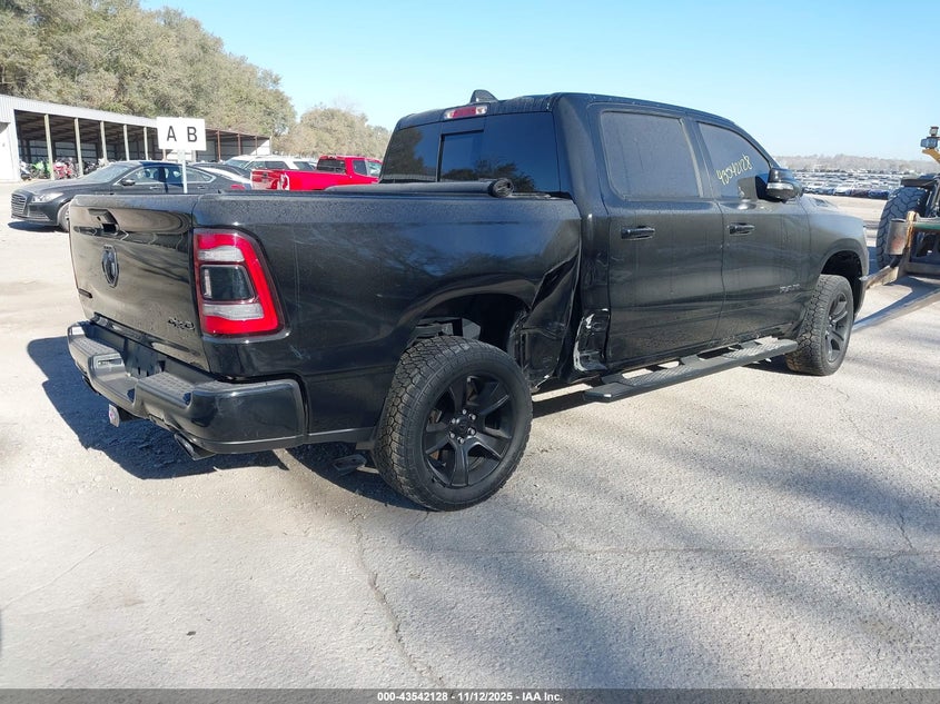 Vin: 1c6srfft7mn652374, lot: 44037154, ram 1500 big horn  4x4 5'7 box 20214