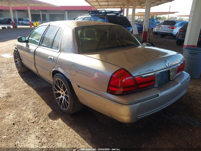 2003 Mercury Grand Marquis Gs cream sedan gasoline 2MEFM74W73X669618 photo #4