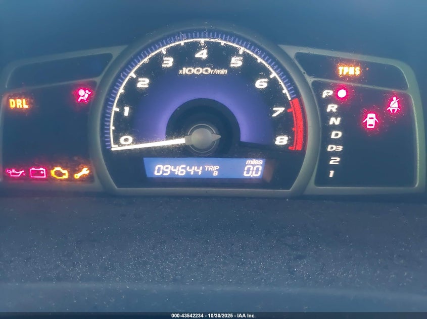 2009 Honda Civic Lx-S VIN: 2HGFA166X9H528521 Lot: 43542234