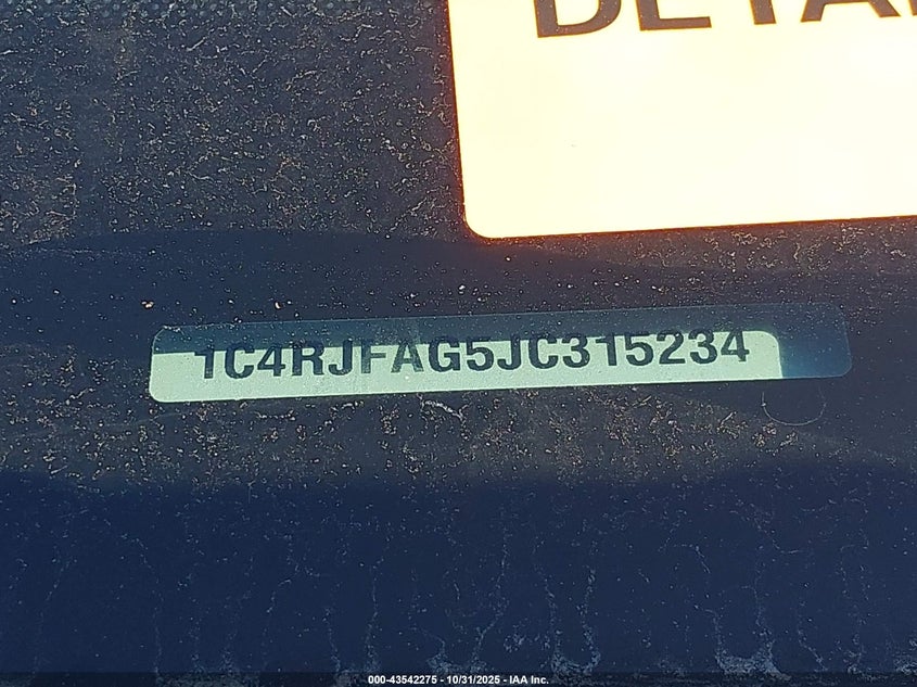 1C4RJFAG5JC315234 2018 JEEP GRAND CHEROKEE photo no. 9