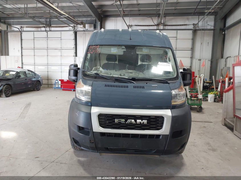 2019 Ram Promaster 3500 Cargo Van High Roof 159 Wb Ext VIN: 3C6URVJG2KE544887 Lot: 43542290